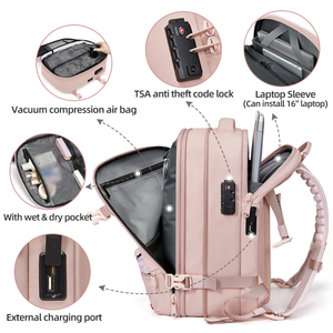 Mochila Impermeable Expandible de 5 cm con Candado TSA para Hombre, Gran Capacidad, con Compartimentos Secos y Húmedos, para Negocios, 2026 - Product Image 2