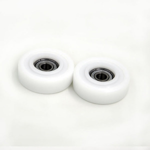 عجلة أبالون دليل عجلة أسطوانية من الباب الإنزلاقي السفلي عجلة بوابة حديدية 8x45x14mm - Product Image 4