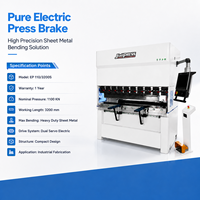 Prensa Plegadora CNC Eléctrica de 110 Toneladas y 3200 mm de Bajo Mantenimiento y Alta Precisión de Plegado