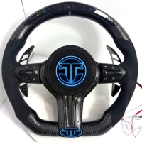 Volant en fibre de carbone pour BMW F10 F11 F15 F18 F20 F23 F25 F30 F32 F35 F40 F80 E84 E87 E90 E92 E93 Accessoires intérieurs de voiture