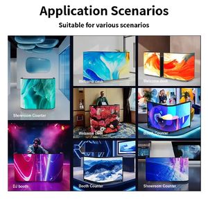Écran LED portable incurvé P2.5mm pour intérieur, idéal pour clubs, bars, expositions, stands de danse, tables de <span class=keywords><strong>DJ</strong></span> et murs vidéo. - Product Image 2