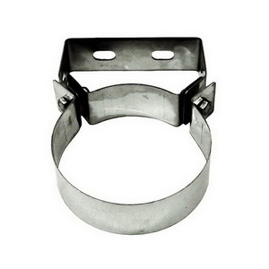 Collet de tuyau en acier inoxydable DN 160 à paroi unique Fermoir mural 316 pour tuyaux de fumée - Product Image 1