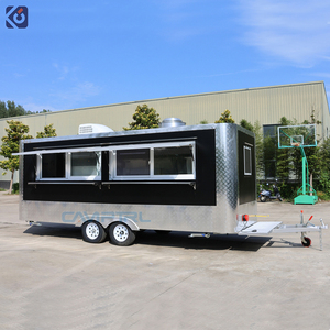 CAMPTRL Remorque de restauration carrée en acier inoxydable, cuisine mobile, remorques de <span class=keywords><strong>concession</strong></span>, camion de restauration entièrement équipé - Product Image 2