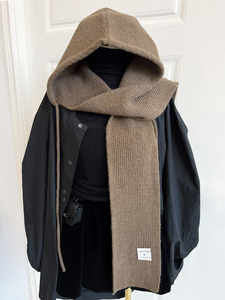 Ensemble tendance bonnet et écharpe à <span class=keywords><strong>capuche</strong></span> pour <span class=keywords><strong>femme</strong></span> – Cache-cou <span class=keywords><strong>tricot</strong></span>é chaud pour l'hiver - Product Image 5