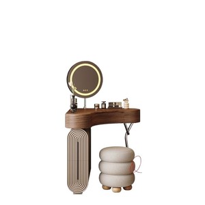 Commode d'angle en <span class=keywords><strong>bois</strong></span> de style rétro antique italien, tabouret de maquillage sur pied pour chambre à coucher, <span class=keywords><strong>petit</strong></span> appartement, <span class=keywords><strong>baie</strong></span> <span class=keywords><strong>vitrée</strong></span> triangulaire - Product Image 6