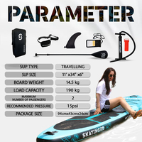 Vente en gros de planche de surf électrique gonflable 11' verte pour lacs et rivières, avec aileron électrique, leash, sac et pompe 1