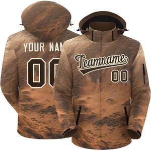 2025 chaqueta cortavientos ligera de tela recubierta personalizada para hombres y mujeres chaqueta de lluvia impermeable con capucha letras cosidas número XL - Product Image 2