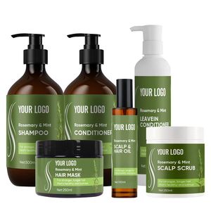 Nhà máy tùy chỉnh hương thảo bạc hà dầu gội & điều hòa & tóc dầu thiết lập cường độ cao hydrat hóa & Sâu sửa chữa tinh dầu - Product Image 1