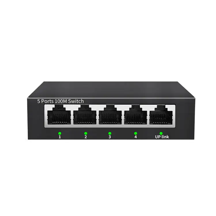 5 Port Desktop 100 Gigabit Network Switch 10/100 / 1000mbps Ethernet Switch Adapter Fast Rj45 Ethernet Switcher Lan Switching Hu