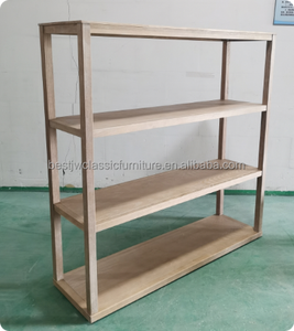 Mobile Alto Moderno in Legno Massello Stile Antico per Soggiorno, Arredamento Vintage per Conservazione Oggetti - Product Image 6