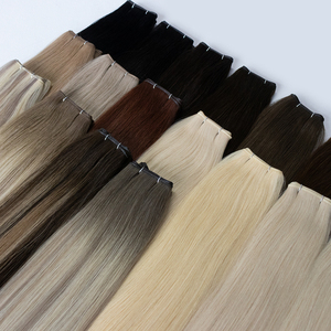 Extensiones de cabello de trama Genius Invisible súper delgada de calidad de lujo cabello virgen crudo Natural Original de doble dibujado - Product Image 3