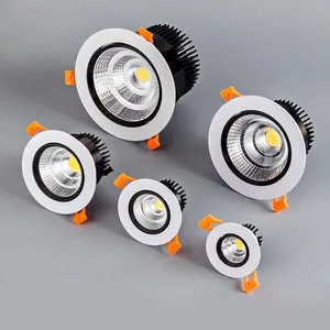 चांदी सफेद, काले एलईडी स्पॉट Encastrable यह Downlight Dimmable 5W 7W 9W 12W 15W 18W Recessed प्रकाश सुरक्षा के लिए स्वस्थ घर