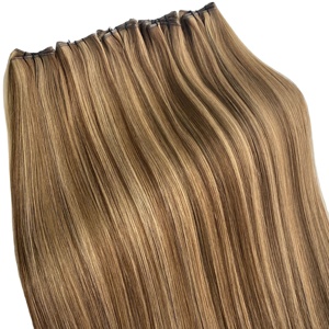 Nouvelle Collection 2026 : Tissage <span class=keywords><strong>de</strong></span> Cheveux <span class=keywords><strong>Blond</strong></span> <span class=keywords><strong>Platine</strong></span> Genius Invisible pour Queues <span class=keywords><strong>de</strong></span> <span class=keywords><strong>Cheval</strong></span> Hautes – Disponible en Longueurs <span class=keywords><strong>de</strong></span> 18/22/24 Pouces - Product Image 3