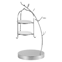 Support à gâteaux à trois étages de style européen, présentoir de desserts pour le thé de l'après-midi, ornement de table pour hôtel, restaurant, support à fruits