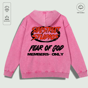 Felpa con Cappuccio 100% Cotone Lavato con Grafica '<span class=keywords><strong>Lupo</strong></span> della Mezzanotte', Multicolore - Product Image 5