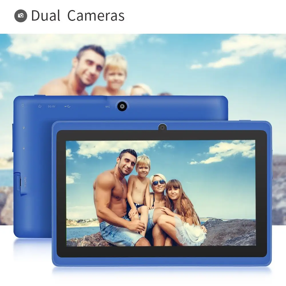 Tablette PC Q88 Android 1024 IPS 7 pouces, avec 1 go de RAM, 8 go de ROM, HD 600x6.0 p, système d'exploitation windows, pour étudiants, dernière version