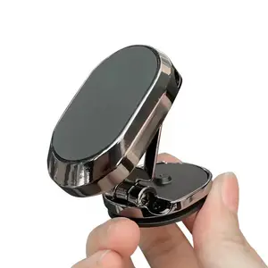 Aluminum 360 Adjustable Magnet Phone Stand Dashboard Cell Phone Holder Folding Car Mount Magnetic Phone Holder