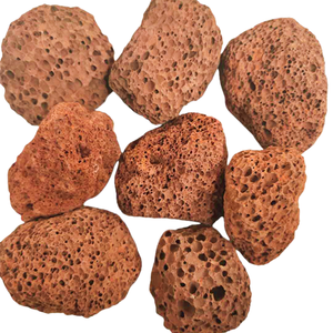 Pierre de lave volcanique naturelle rouge et noire |   Scories poreuses pour filtre d'<span class=keywords><strong>aquarium</strong></span>, aménagement paysager et substrat pour plantes succulentes - Product Image 5