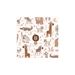 DAMAI - Juego de Platos Desechables Redondos de Color Rosa Polvoriento y Azul con Diseño de Animales, Vajilla para Fiestas, Artículos para Fiestas de Cumpleaños - Product Image 6