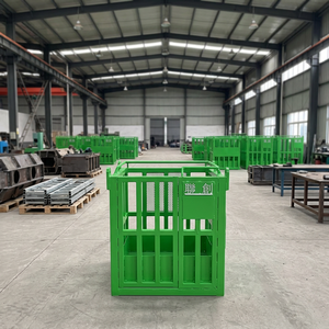 <b>Plastic</b> Storage <b>Crate</b> Stackable With Handles For Cargo And Storage Equipment High-altitude working gondola - Product Image 4