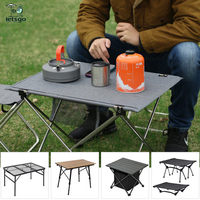Table de camping pliable portable, légère, en aluminium, pour pique-nique, barbecue, voyage en plein air