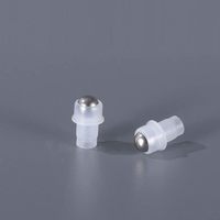 Rouleau de parfum rond rechargeable de 10ml sur bouteille en verre Bouteille de rouleau de parfum d'huile de massage avec boule d'acier Capuchon en métal doré Sérigraphie