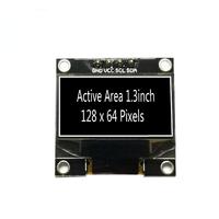 وحدة عرض OLED مقاس 1.3 بوصة 128x64 I2C IIC شاشة 4 دبابيس SH1106 SSD1306 أحادية اللون أبيض أزرق لـ Arduino Raspberry Pi