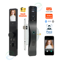 Serrure de porte intelligente à reconnaissance faciale 3D avec mortaise israélienne Tuya App WiFi Serrure automatique intelligente à empreinte digitale pour le marché israélien