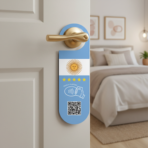 Support NFC TapFive personnalisé en PVC pour avis <span class=keywords><strong>Google</strong></span>, code QR, RFID sans contact, menu médias sociaux, adhésion hôtelière 13,56 MHz - Product Image 4