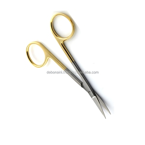Ciseaux chirurgicaux Premium Iris TC 11,5 cm, courbés et droits, instruments de dissection dentaire, fournisseur en gros - Product Image 3