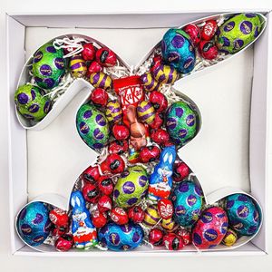 Candy Sweet Chocolate Cupcake Cookie Paper Packaging Clear Lid Rabbit Bunny Shaped <strong>Gift</strong> <strong>Box</strong> for <strong>Easter</strong> - Product Image 2