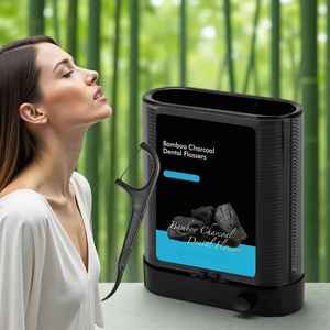 Một tay Dispenser xỉa dính trường hợp nhỏ gọn tre than nha khoa xỉa chọn nhà Du lịch Nha Khoa xỉa Pick - Product Image 2