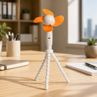 Ventilateur portable Octopus rechargeable 2000 mAh à 3 vitesses, mini-ventilateur portatif pour voiture, maison et extérieur