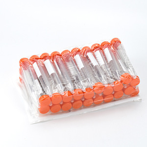 Corning 15ml Screw Top Pointed Bottom Centrifuge <b>Tubes</b> <b>Plastic</b> Enzyme Free Pyrogen Free 50 <b>Tubes</b> Per Pack - Product Image 1