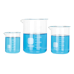 Béchers en verre de laboratoire, forme basse, 250 ml, ensemble de tasses graduées pour expériences chimiques - Product Image 2