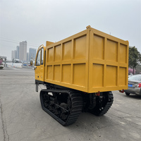 Fabriqué en Chine Rotation de construction de ferme petit mini dumper sur chenilles buggy de boue dumper en béton piste de benne