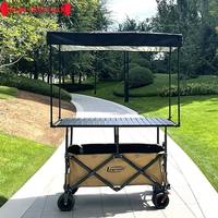 Nuevo Carro Elevado Plegable con Altura Ajustable, Tela Oxford de Doble Capa, Volante, Marco Metálico y Mesa Grande para Servicio Nocturno