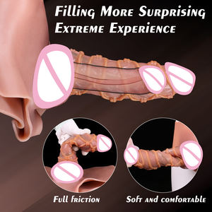 Sous-vêtements avec gode à porter pour hommes, masseur portable, <span class=keywords><strong>pénétration</strong></span> du pénis pour les couples, godes lesbiens, harnais <span class=keywords><strong>gay</strong></span>, pantalon réaliste pour femmes - Product Image 5