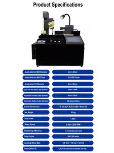 Affûteuse automatique de fraises CNC 2/3/4 flûtes pour forets en carbure et fraises à bout rond avec meule 3-20 - Product Image 6
