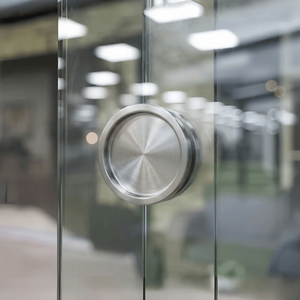 Poignée de porte coulissante ronde en acier inoxydable autocollante pour mur <span class=keywords><strong>coulissant</strong></span> en verre - Product Image 1