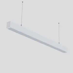 Profil de luxe LED lumière linéaire Dimmable 75mm largeur diffuseur prismatique pour bureau hôtel chambre tissu magasin ou bureau