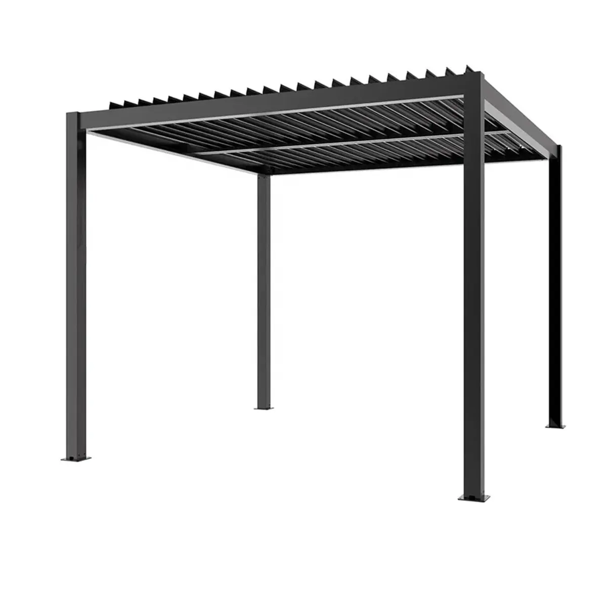 Individuelle Außengärten Terrasse Gebäude Terrassenvordach Motorisierter Gazebo bioklimatische Lofthalter Aluminium-Pergola