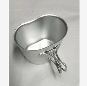 Tazas de Aluminio Personalizadas Df de 0.5L 0.6L 500ml 600ml para Beber al Aire Libre y Acampar, con 2 Asas Plegables y Superficie Electrolítica - Product Image 1