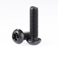 Vis à tête cylindrique à embase Torx en acier au carbone oxydé noir pour cadre de sécurité de lecteur publicitaire extérieur, approvisionnement en gros