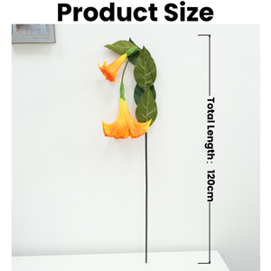 Calidad superior Artificial Real Touch PU Datura <span class=keywords><strong>Stramonium</strong></span> Artificial 2 cabezas Datura <span class=keywords><strong>Stramonium</strong></span> para la decoración del hogar - Product Image 2