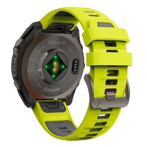 Bracelet de montre sport en silicone bicolore à remplacement rapide de 22 mm pour Garmin Fenix 8 7X 6X Fenix E Quatix 7 Pro <span class=keywords><strong>Descent</strong></span> <span class=keywords><strong>G1</strong></span> - Product Image 2