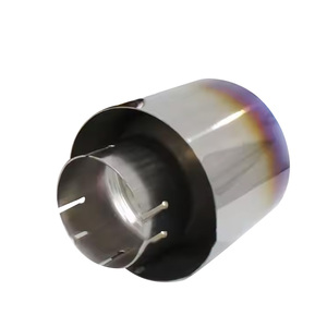 Terminale di Scarico in Lega di Titanio con Finitura Blu Bruciato, Accessorio <span class=keywords><strong>Auto</strong></span> per Nissan GTR R35 - Product Image 2