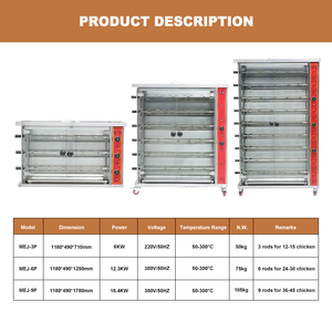 เครื่องอบไก่ย่างไฟฟ้าเตาอบไก่เชิงพาณิชย์ - Product Image 2