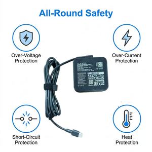 Adaptateur pour <span class=keywords><strong>ASUS</strong></span> ZenBook <span class=keywords><strong>Duo</strong></span> UX4100E, Chargeur USB Type C 65W 20V 3.25A pour Ordinateur Portable Universel, Recharge Rapide - Product Image 4