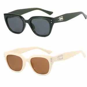2024 yeni klasik kare özel asetat güneş gözlüğü unisex için moda stil güneş koruma güneş gözlüğü